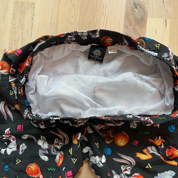 SPACE JAM Swim Trunks All Over Pattern - Picture 4 of 5